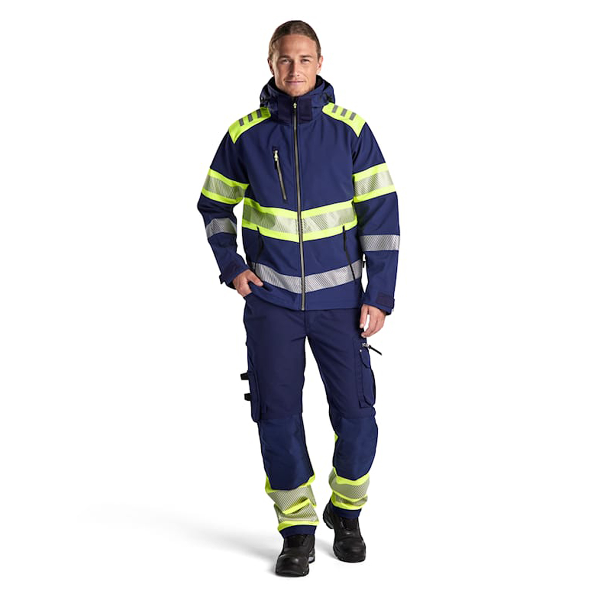 Μπουφάν Εργασίας Softshell Υψηλής Ορατότητας Hi-Vis 4494 2513 – Waterproof & EN ISO 20471 Class 1 - Image 16