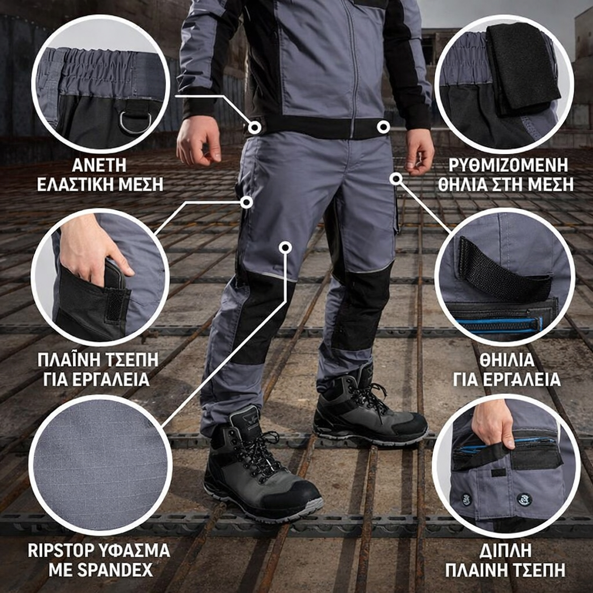 Παντελόνι εργασίας REVOLT LIGHT STRETCH - Image 6